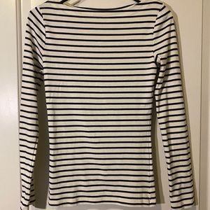 Boden black and white top sm